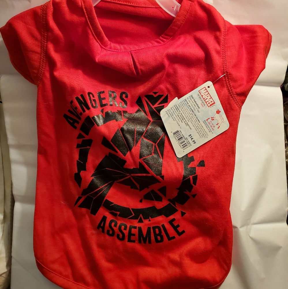 Marvel Avengers from Petco red tshirt costume